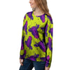 Abstract Neon Cow Print Women's Sweatshirt-grizzshop