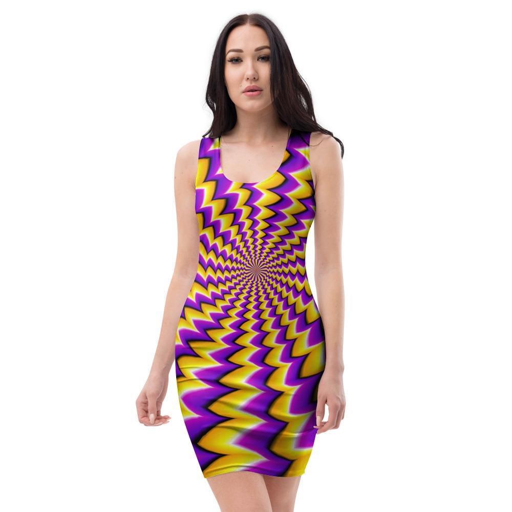 Abstract Optical illusion Bodycon Dress-grizzshop