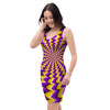 Abstract Optical illusion Bodycon Dress-grizzshop