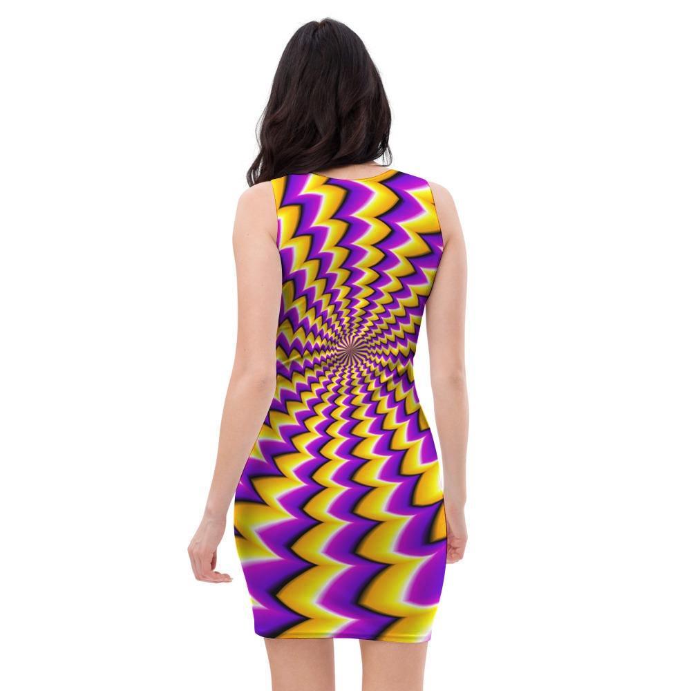 Abstract Optical illusion Bodycon Dress-grizzshop