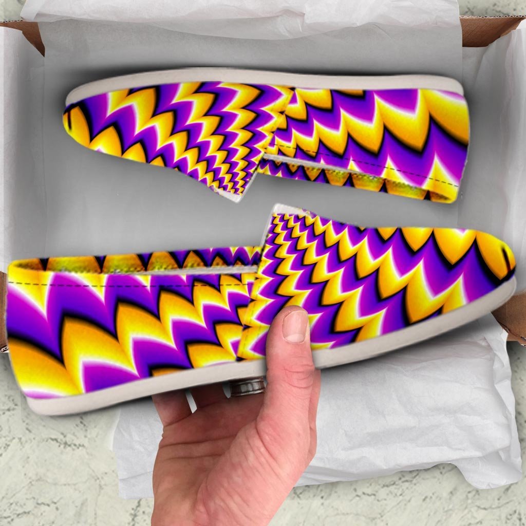 Abstract Optical illusion Canvas Shoes-grizzshop