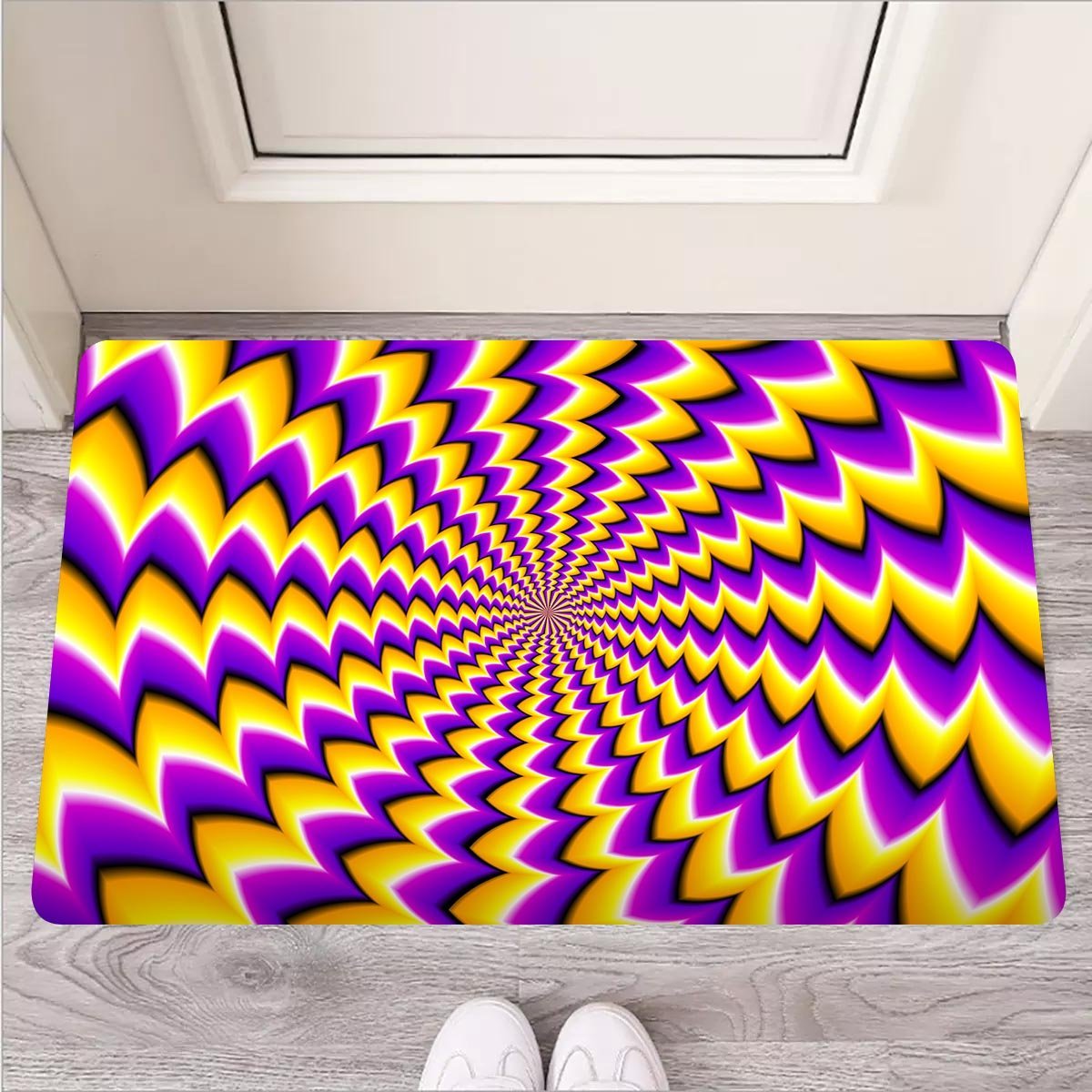 Abstract Optical illusion Door Mat-grizzshop