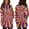 Abstract Optical illusion Hoodie Dress-grizzshop