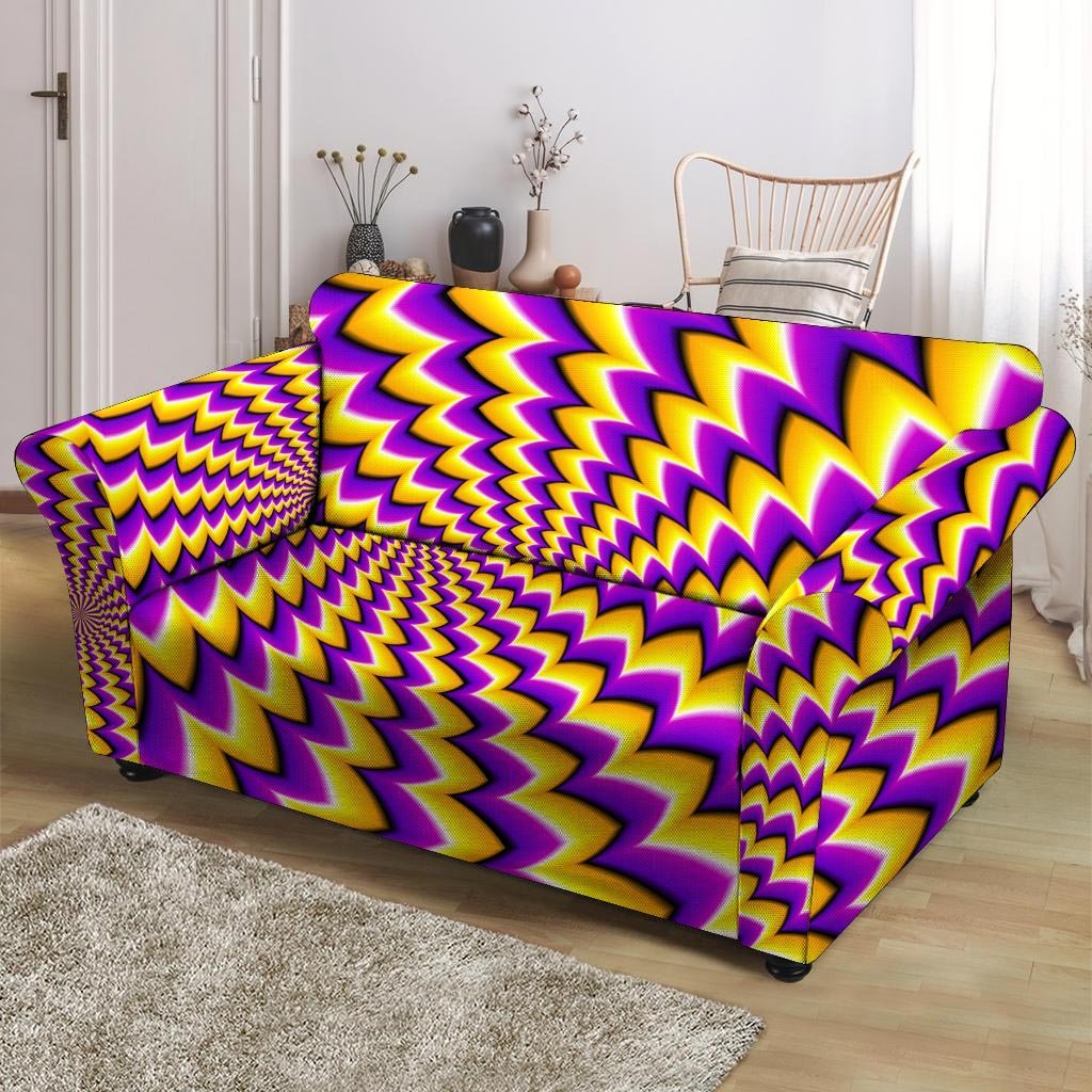 Abstract Optical illusion Loveseat Cover-grizzshop