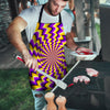 Abstract Optical illusion Men's Apron-grizzshop