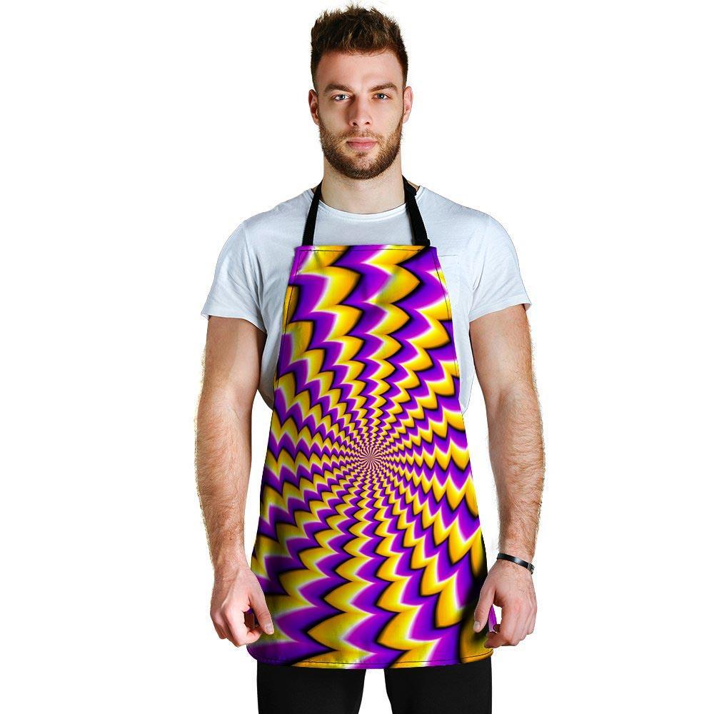 Abstract Optical illusion Men's Apron-grizzshop