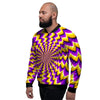 Abstract Optical illusion Men's Bomber Jacket-grizzshop