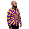 Abstract Optical illusion Men's Bomber Jacket-grizzshop