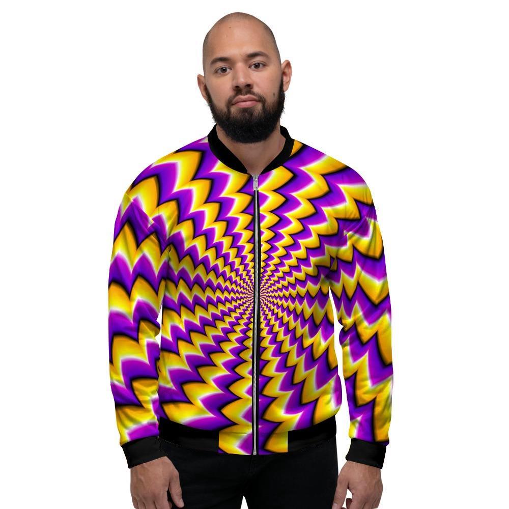 Abstract Optical illusion Men's Bomber Jacket-grizzshop