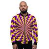 Abstract Optical illusion Men's Bomber Jacket-grizzshop