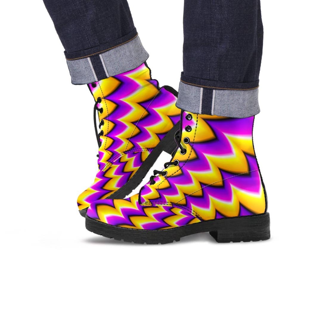 Abstract Optical illusion Men's Boots-grizzshop