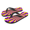 Abstract Optical illusion Men's Flip Flops-grizzshop