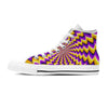 Abstract Optical illusion Men's High Top Shoes-grizzshop