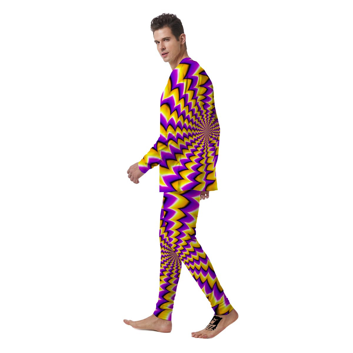 Abstract Optical illusion Men's Pajamas-grizzshop