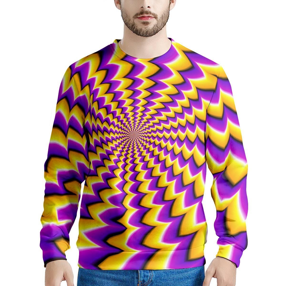 Abstract Optical illusion Men's Sweatshirt-grizzshop