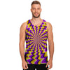 Abstract Optical illusion Men's Tank Tops-grizzshop