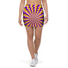 Abstract Optical illusion Mini Skirt-grizzshop