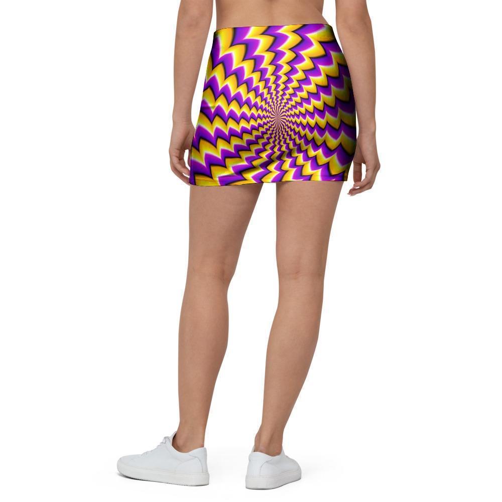 Abstract Optical illusion Mini Skirt-grizzshop