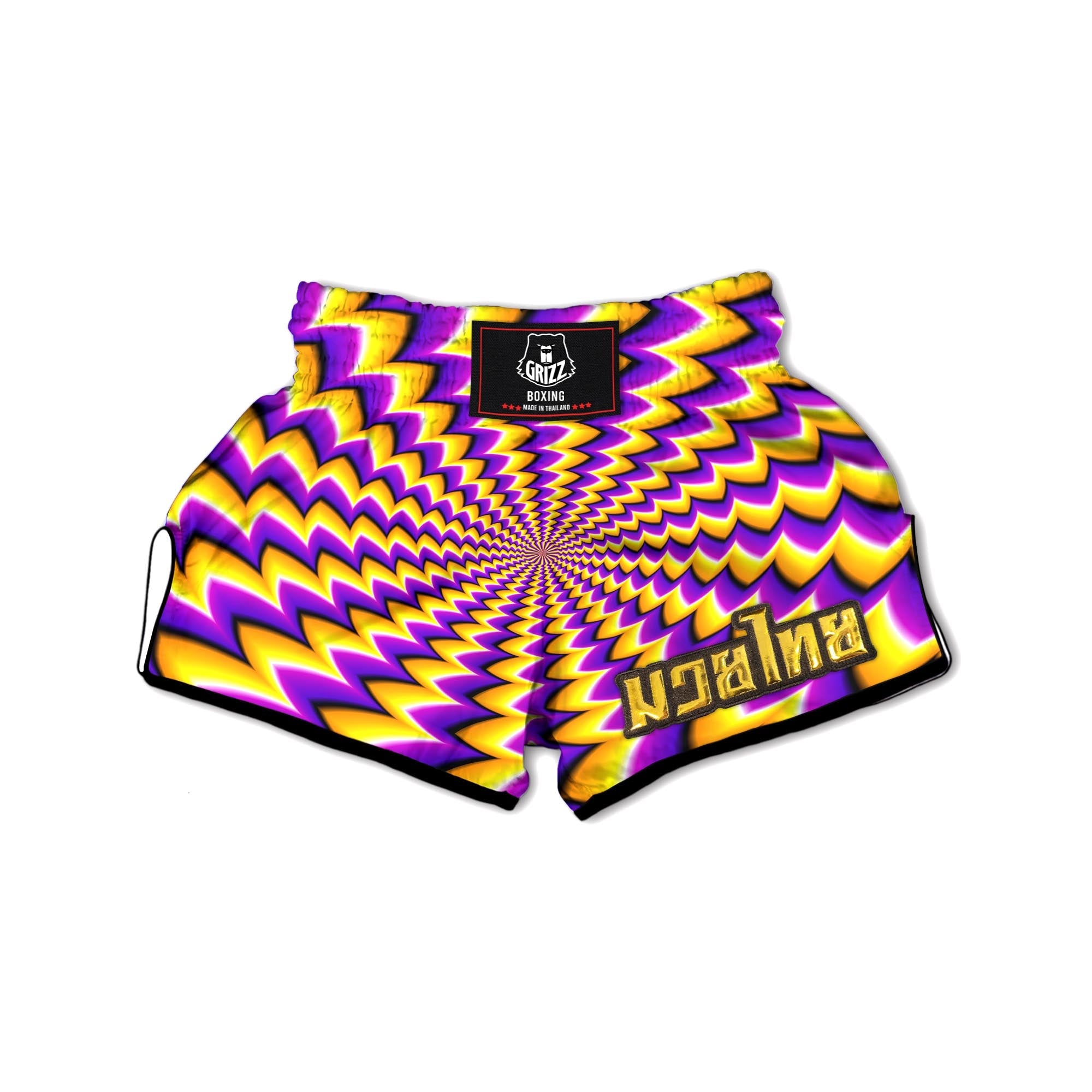 Abstract Optical illusion Muay Thai Boxing Shorts-grizzshop