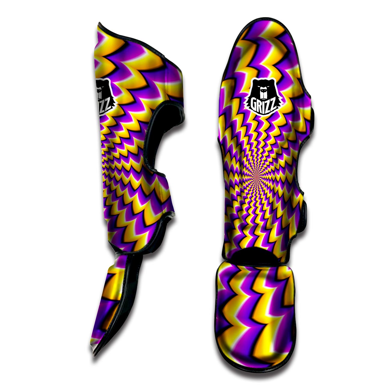 Abstract Optical illusion Muay Thai Shin Guard-grizzshop