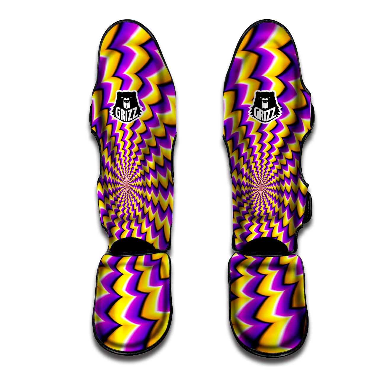 Abstract Optical illusion Muay Thai Shin Guard-grizzshop