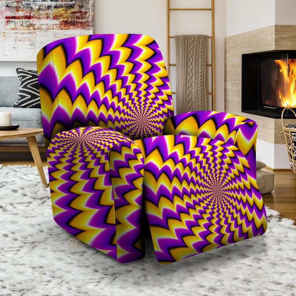 Abstract Optical illusion Recliner Cover-grizzshop