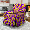 Abstract Optical illusion Recliner Cover-grizzshop