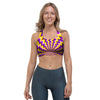 Abstract Optical illusion Sports Bra-grizzshop