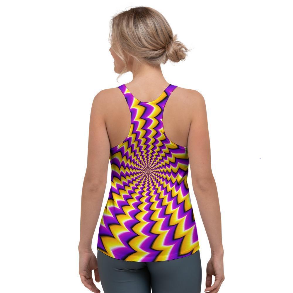 Abstract Optical illusion Women's Racerback Tank Top-grizzshop