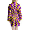 Abstract Optical illusion Women's Robe-grizzshop