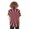 Abstract Optical illusion Women's Short Sleeve Shirts-grizzshop