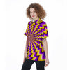 Abstract Optical illusion Women's Short Sleeve Shirts-grizzshop