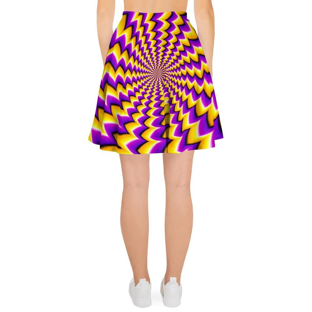 Abstract Optical illusion Women's Skirt-grizzshop