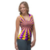 Abstract Optical illusion Women's Tank Top-grizzshop