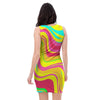 Abstract Paint Bodycon Dress-grizzshop