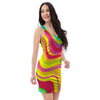 Abstract Paint Bodycon Dress-grizzshop