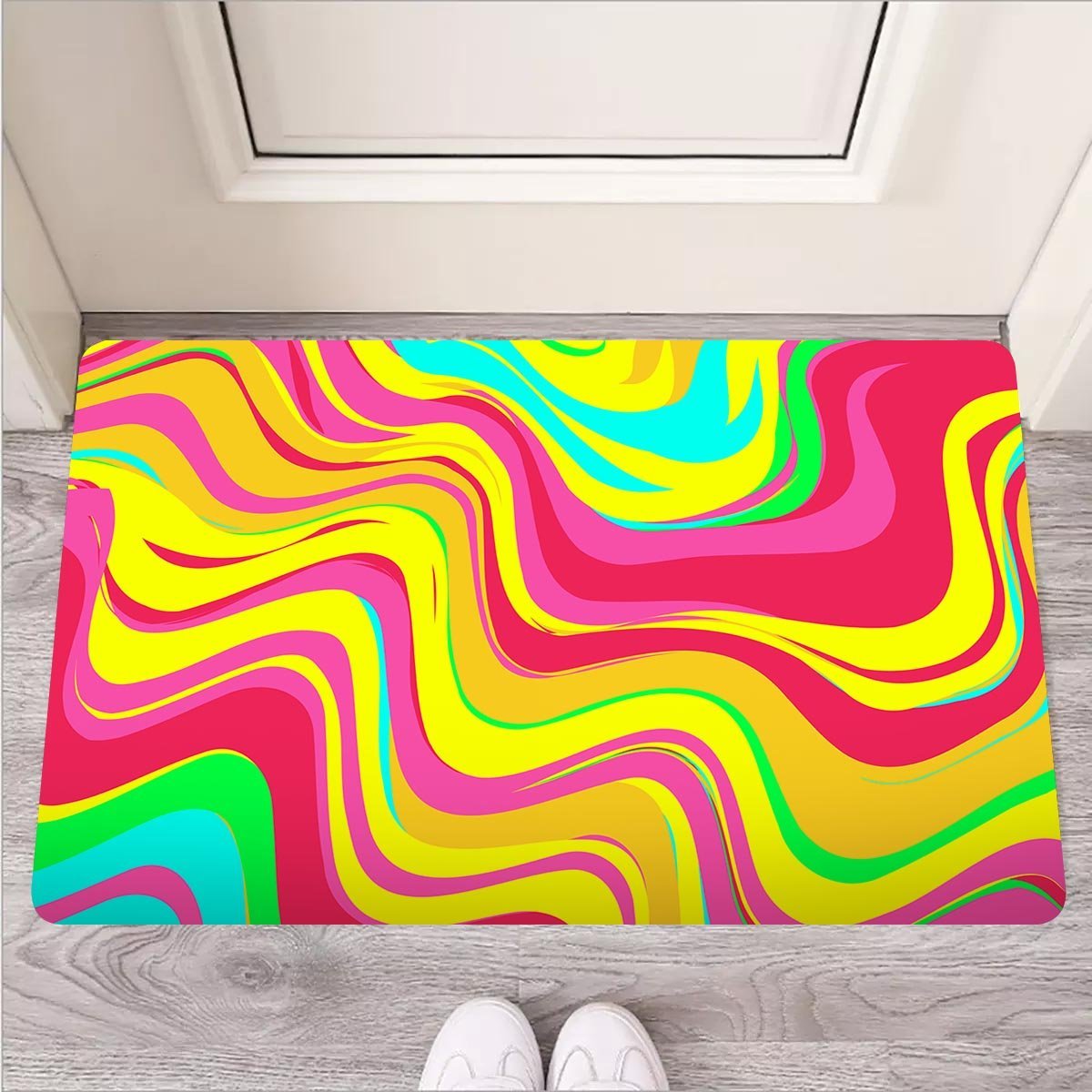 Abstract Paint Door Mat-grizzshop