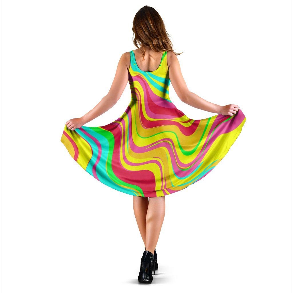 Abstract Paint Dress-grizzshop