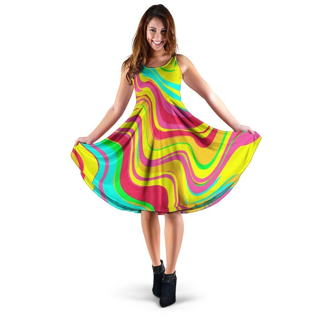 Abstract Paint Dress-grizzshop