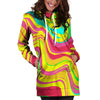 Abstract Paint Hoodie Dress-grizzshop