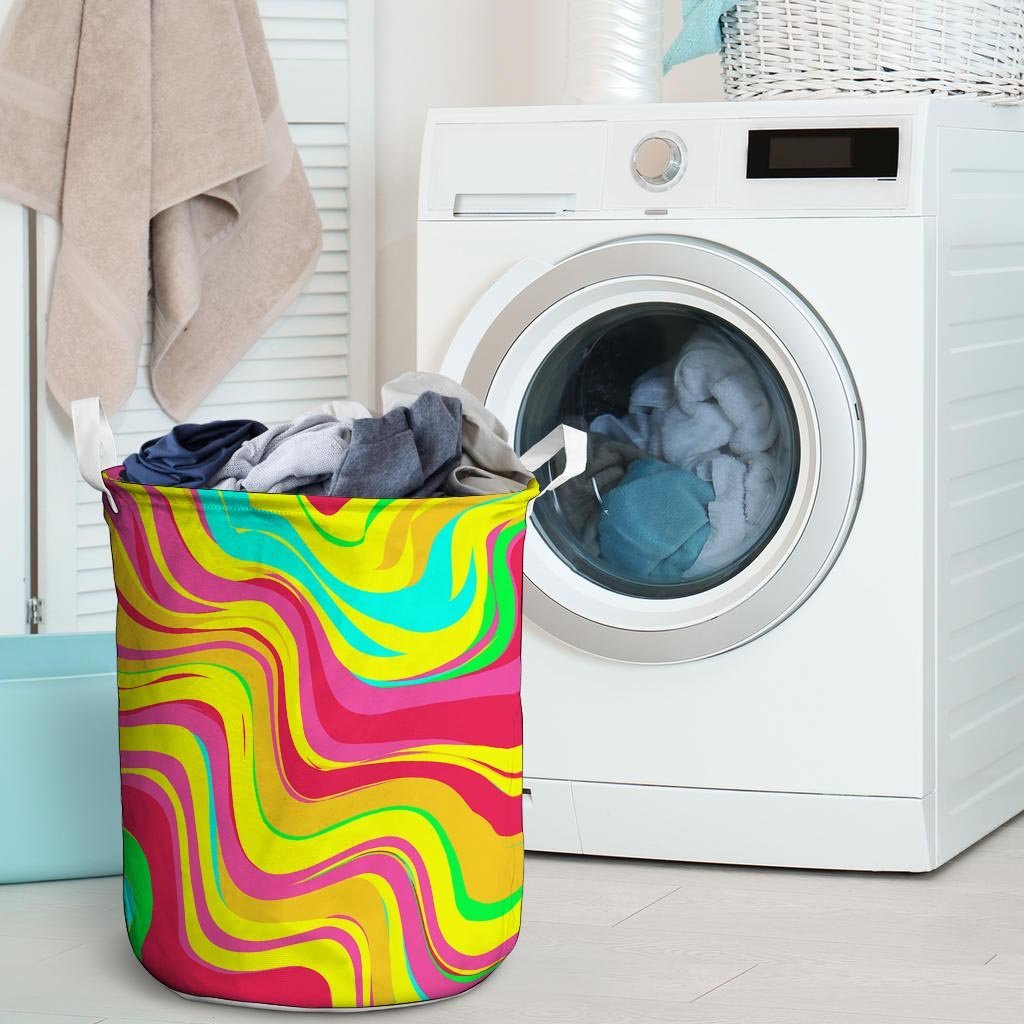 Abstract Paint Laundry Basket-grizzshop