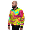 Abstract Paint Men's Bomber Jacket-grizzshop