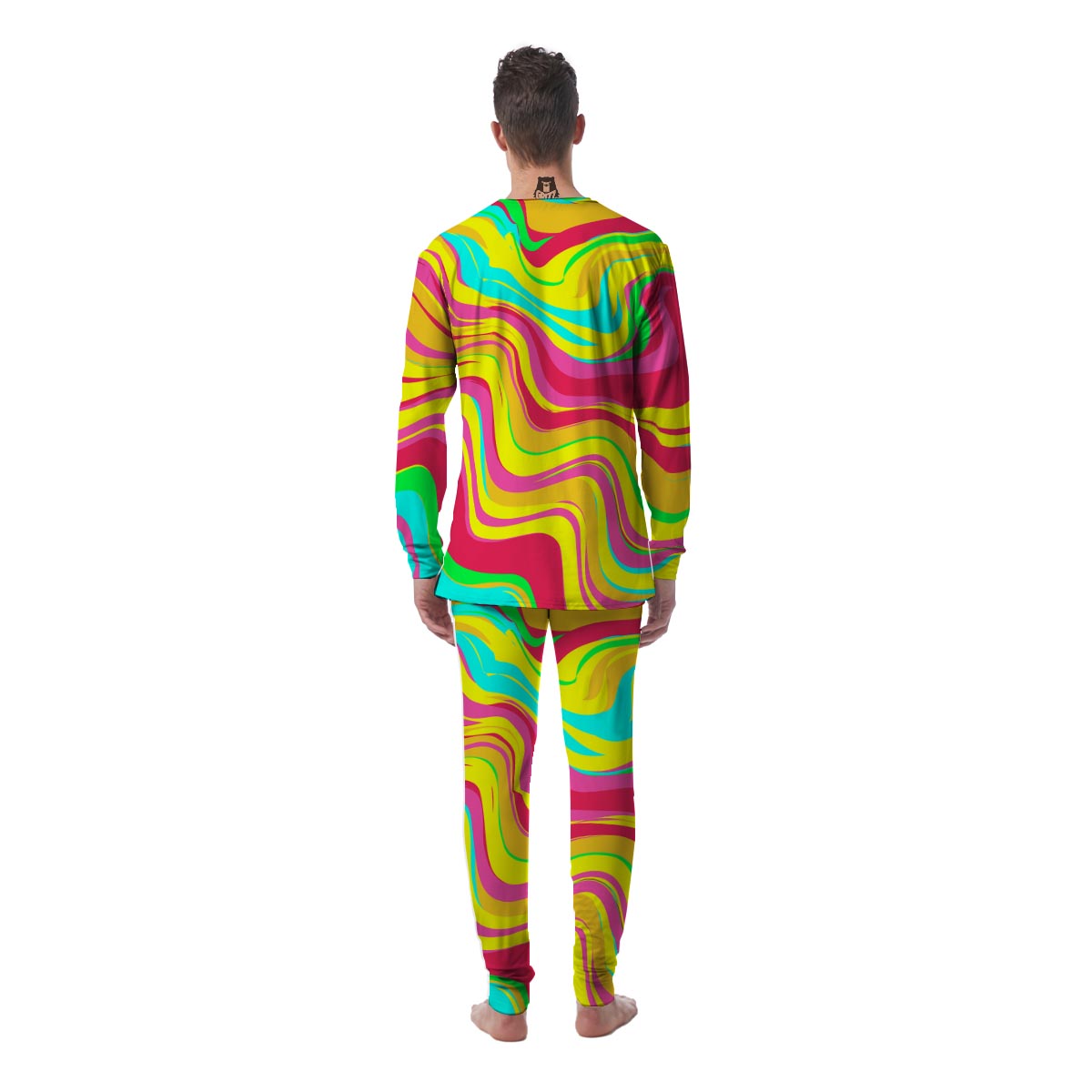 Abstract Paint Men's Pajamas-grizzshop