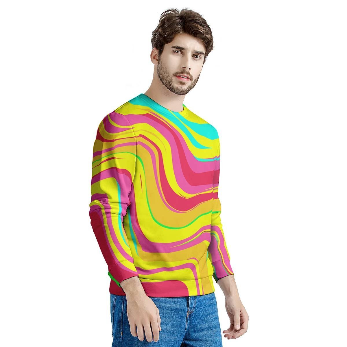 Abstract Paint Men's Sweatshirt-grizzshop