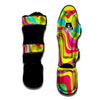 Abstract Paint Muay Thai Shin Guard-grizzshop