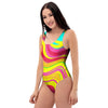 Abstract Paint One Piece Swimsuite-grizzshop