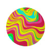 Abstract Paint Round Rug-grizzshop