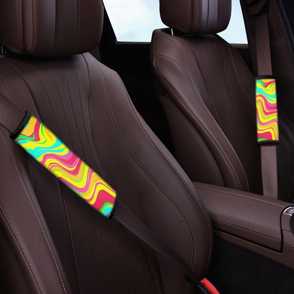 Abstract Paint Seat Belt Cover-grizzshop