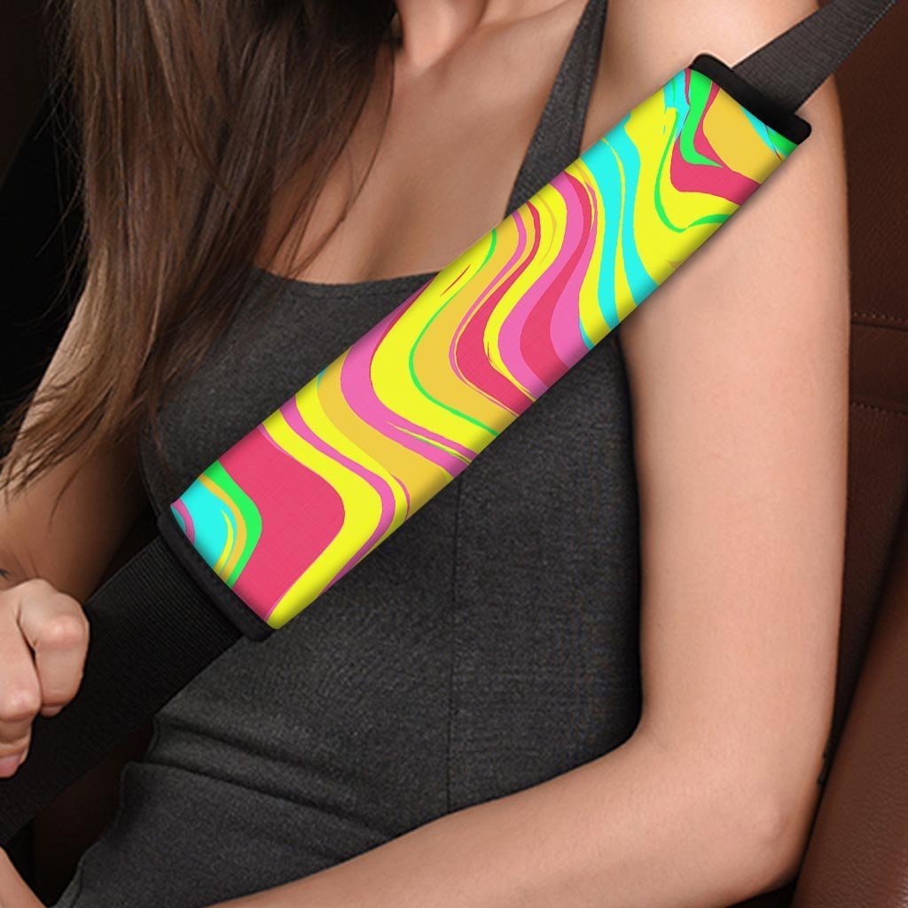 Abstract Paint Seat Belt Cover-grizzshop