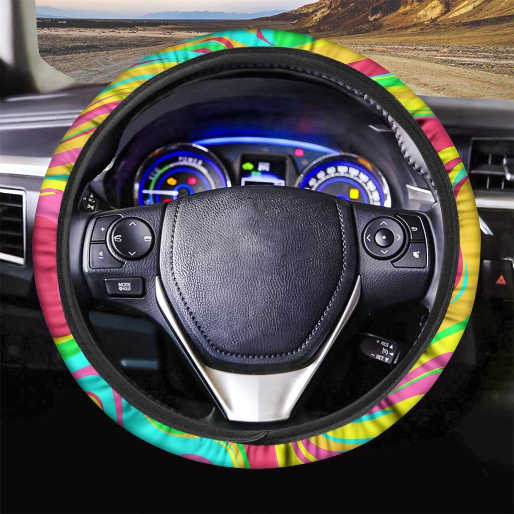 Abstract Paint Steering Wheel Cover-grizzshop